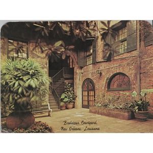 Brulatour Courtyard New Orleans Louisiana USA Cork Back Hot Plate/Wall Plaque